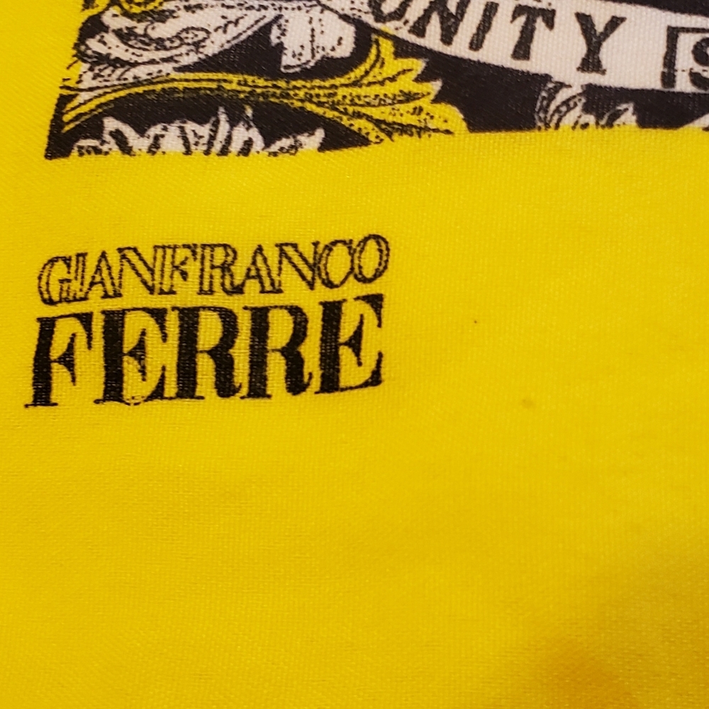 Gianfranco Ferre Workers Union Scarf - Picture 2 of 10